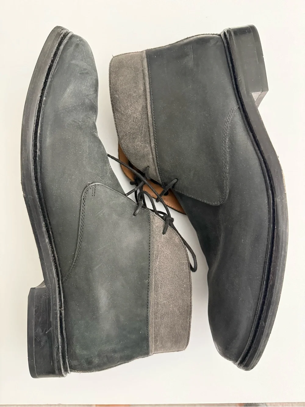 Cole Haan Black and Gray Chukka Boots